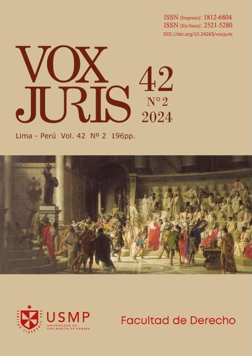 Portada: Revista Vox Juris, vol. 42, núm. 2 (2024)